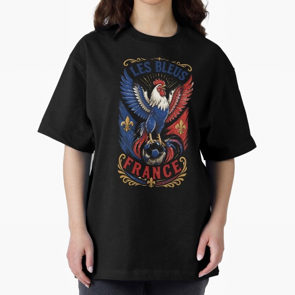 France Soccer Rooster - Les Bleus Vintage Patriotic Football Fan T-Shirt Classic T-Shirt Support Iconic Players in the FIFA World Cup 2026 Group Stage Journey through Neymar, Haaland and Cristiano Ronaldo Highlights, Netherlands Pride, Global