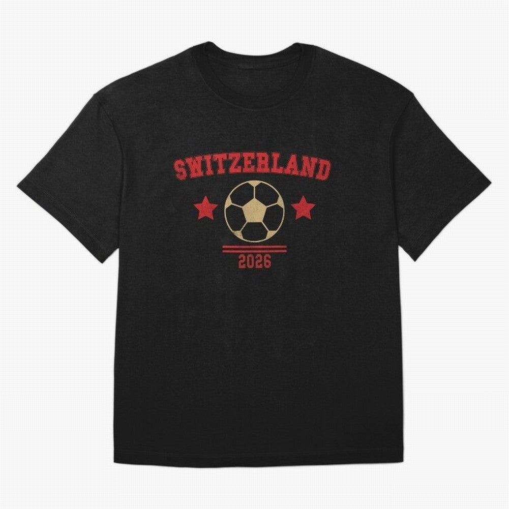 Switzerland ¡ª Vintage Soccer Tee Classic T-Shirt Discover FIFA World Cup 2026 Centered on Neymar, Brazil Energy, Match Day Excitement, Supporter Culture, Golden Goals and Global Football Passion; Perfect for Supporters Who Want Bold Football