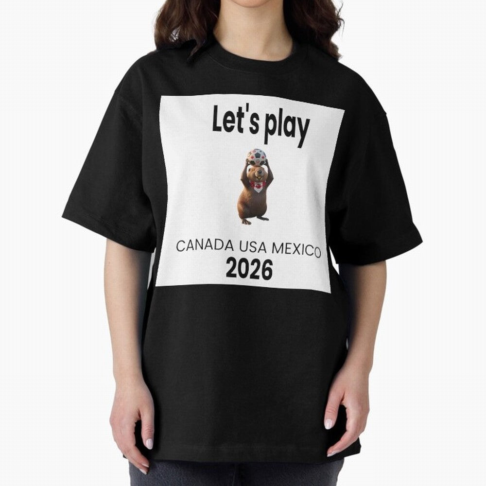 Canadian beaver invites you to World Cup 2026 in USA, Canada and Mexico Classic T-Shirt Fuel Global Football Passion for FIFA World Cup 2026 Group Stage, Centered on Neymar, Haaland and Cristiano Ronaldo, Brazil, Championship Spirit, Famous Goals,