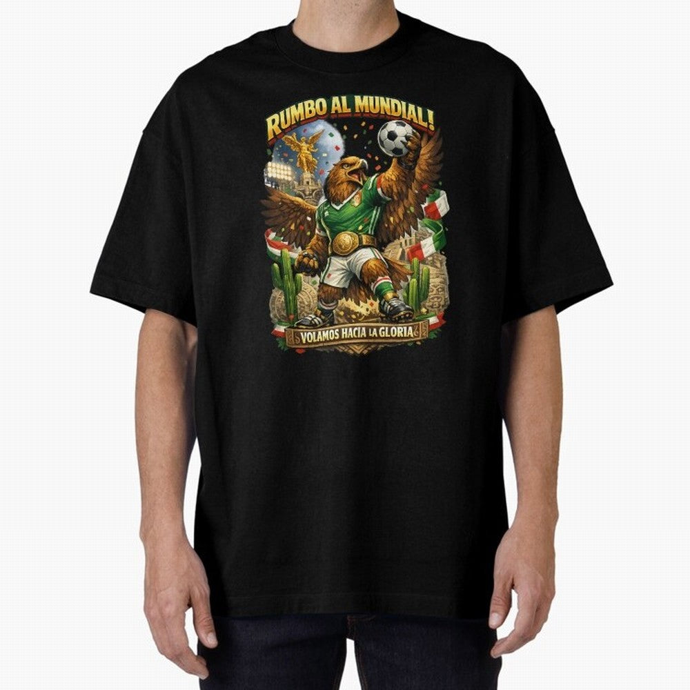 Mexico World Cup 2026 Eagle Fan Art Classic T-Shirt Support Global Football Passion for FIFA World Cup 2026, Highlighting CR7, Argentina, France and Brazil, Champion Mindset, Group Stage Buzz, Knockout Tension and Passionate Fan Culture; Ideal for