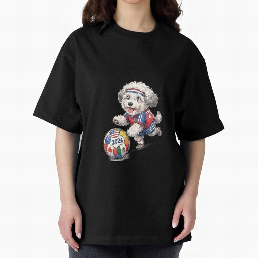 Cute Sheepdog Soccer Star - 2026 World Cup Fluffy Puppy Classic T-Shirt Turn Football Passion into FIFA World Cup 2026 USA Canada Mexico for Fans of Messi, CR7 and Mbappe and France and Portugal, Bringing Championship Spirit, Famous Goals, Roaring