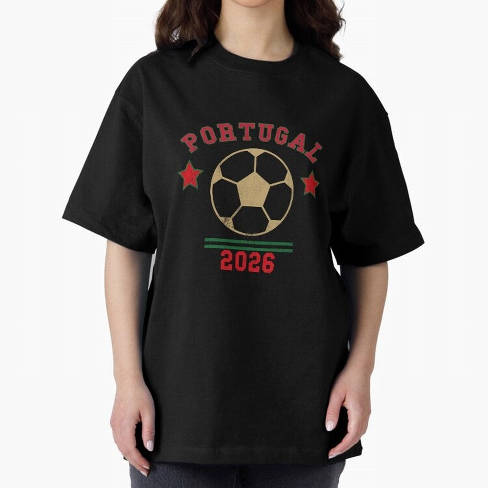 Portugal 2026 ¡ª Vintage Soccer Tee Classic T-Shirt Celebrate Rivalries and Pride in FIFA World Cup 2026 Group Stage Spirit, Centered on France, Messi, CR7 and Mbappe, Global Supporter Spirit, Legendary Goals, National Colors and Tournament