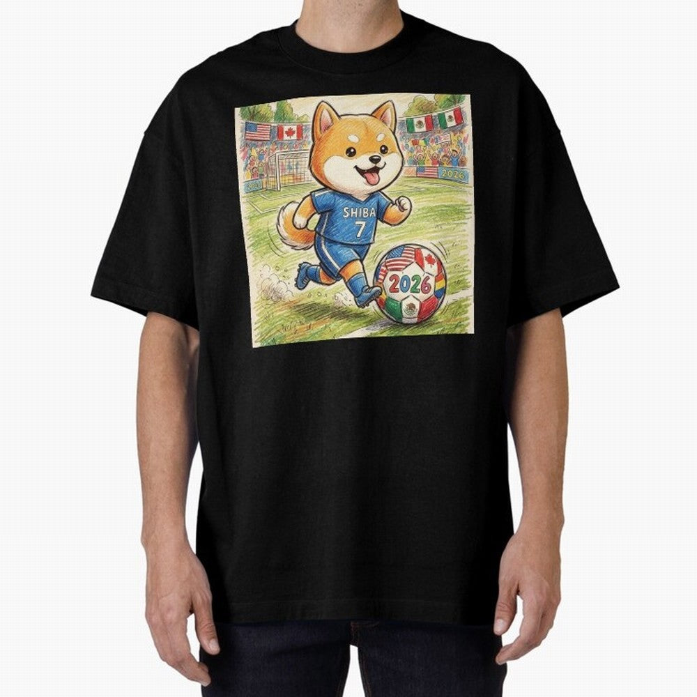 2026 World Cup Shiba Inu Ace #7 - Stadium Action Art Classic T-Shirt Bring Global Tournament Vibes to FIFA World Cup 2026 Spirit, Filled with France and Portugal, CR7 and Messi, Champion Mindset, Group Stage Buzz, Knockout Tension and Passionate