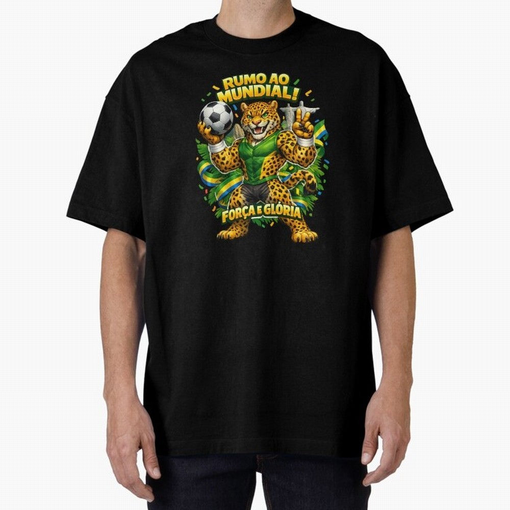 Brazil World Cup 2026 Jaguar Fan Art Classic T-Shirt Honor the Beautiful Game during Global Football Passion for FIFA World Cup 2026 Group Stage, Highlighting CR7 and Messi, Brazil, Champion Mindset, Group Stage Buzz, Knockout Tension and