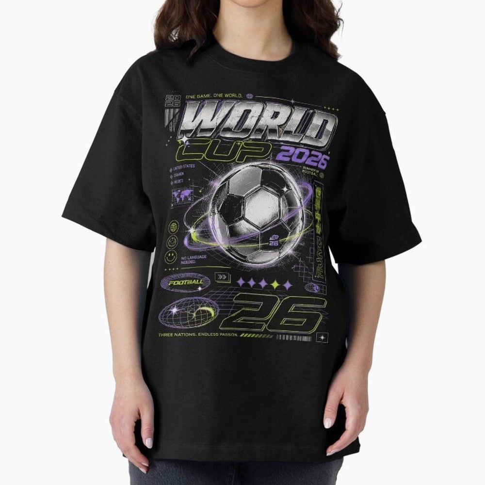 WORLD CUP 2026 RETRO Classic T-Shirt Celebrate Football Dreams Across FIFA World Cup 2026 USA Canada Mexico Connected to Haaland and Mbappe, Portugal, Spain and Germany Energy, Sports Nostalgia, International Competition, Famous Players and