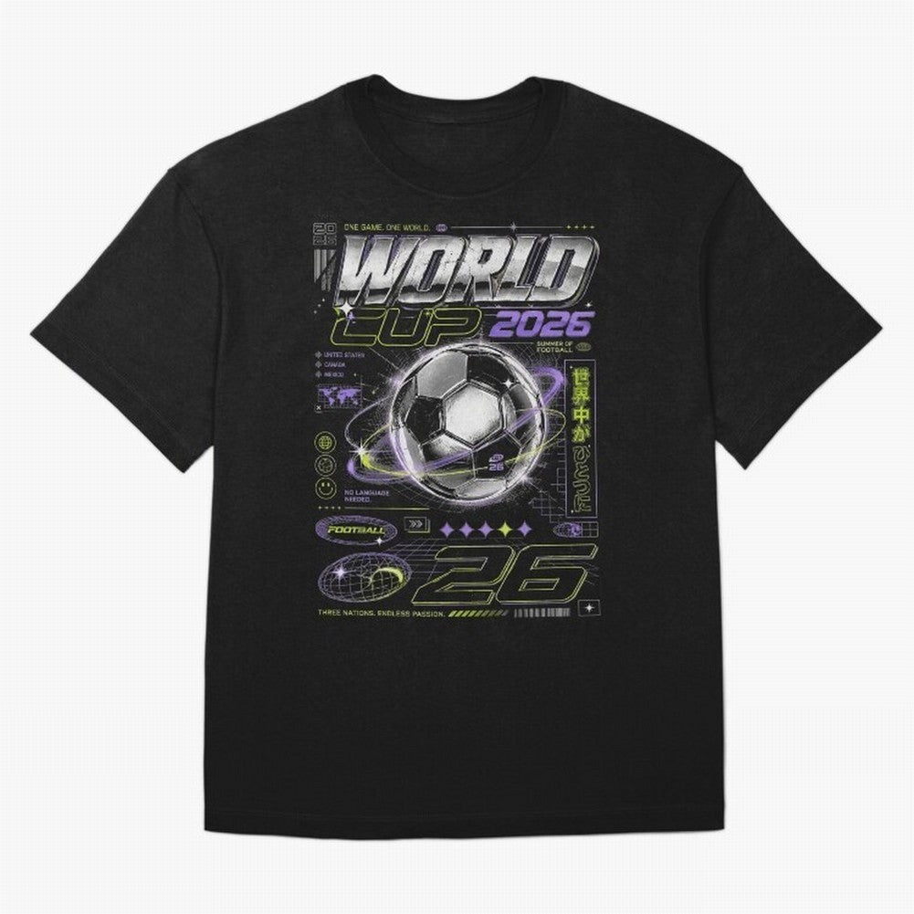 WORLD CUP 2026 RETRO Classic T-Shirt Celebrate Football Dreams Across FIFA World Cup 2026 USA Canada Mexico Connected to Haaland and Mbappe, Portugal, Spain and Germany Energy, Sports Nostalgia, International Competition, Famous Players and