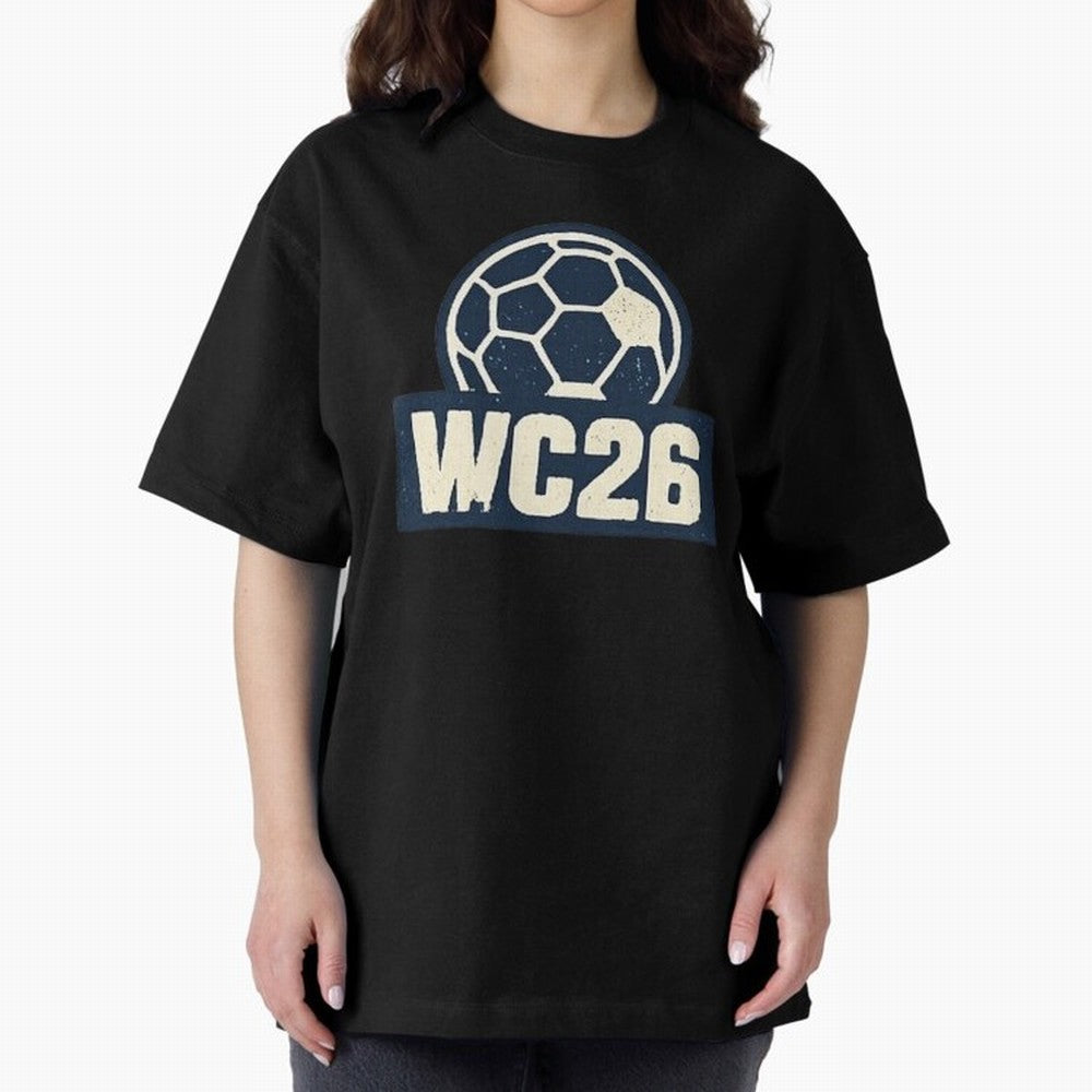 WC26 Retro Soccer Ball Vintage Football Fan Design Classic T-Shirt Bring FIFA World Cup 2026 USA Canada Mexico Spirit, Inspired by Spain, Messi, Global Supporter Spirit, Legendary Goals, National Colors and Tournament Celebration; Perfect for