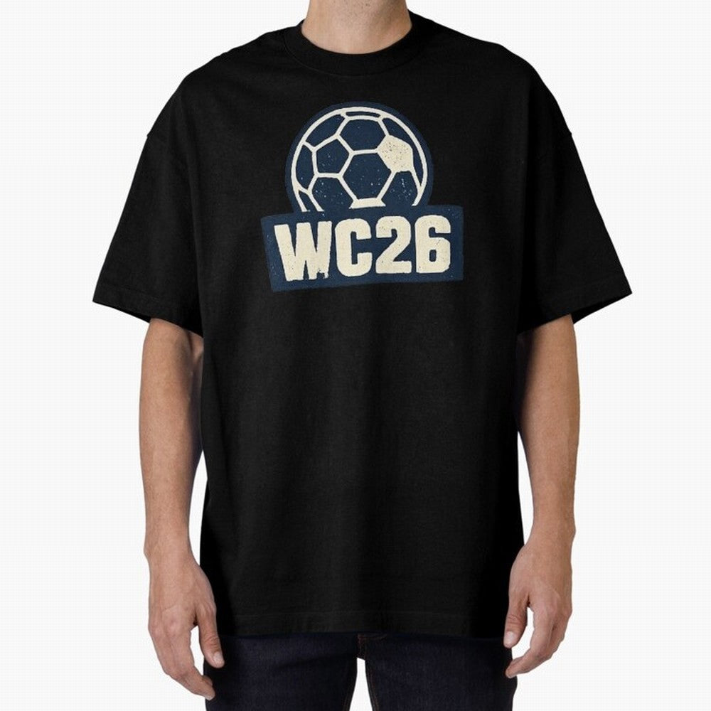 WC26 Retro Soccer Ball Vintage Football Fan Design Classic T-Shirt Bring FIFA World Cup 2026 USA Canada Mexico Spirit, Inspired by Spain, Messi, Global Supporter Spirit, Legendary Goals, National Colors and Tournament Celebration; Perfect for