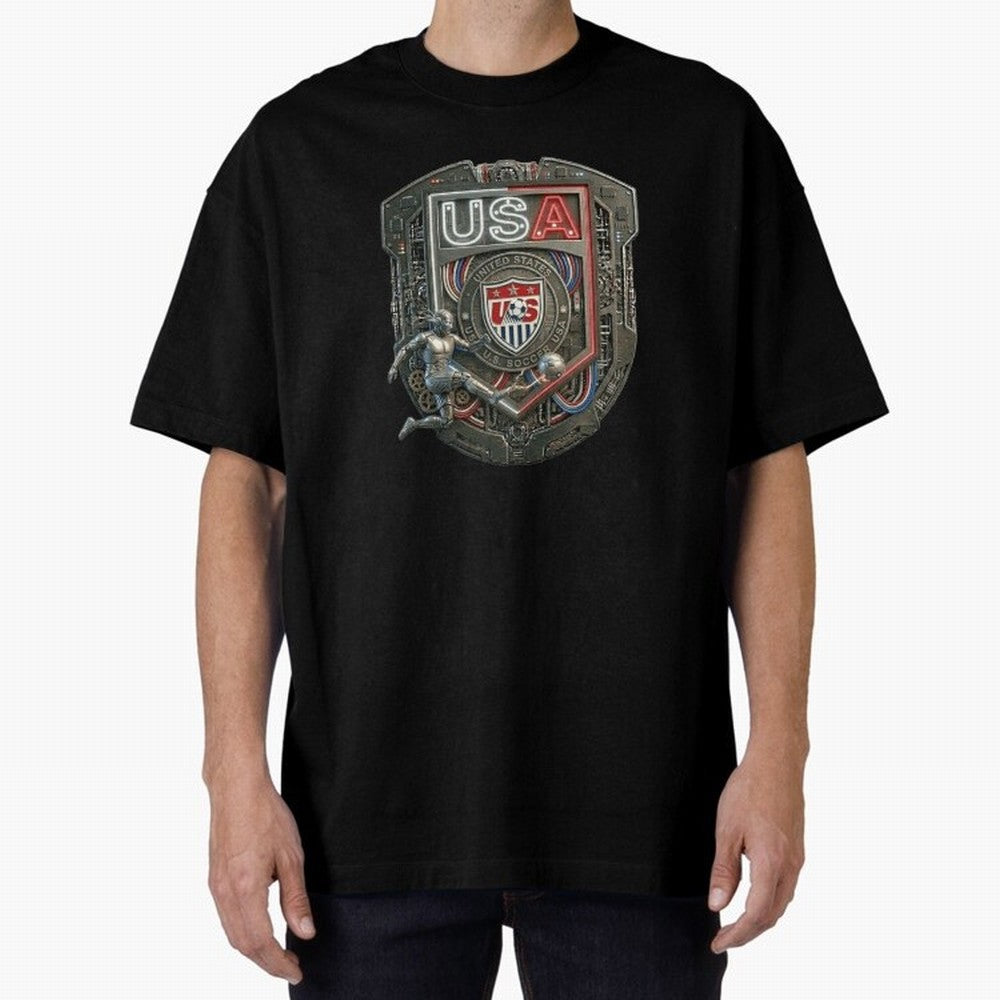USA SOCCER SHIELD KICKING BALL Classic T-Shirt Feel the Trophy Chase of Global Football Passion for FIFA World Cup 2026 Group Stage, Centered on Haaland and Mbappe, England and Germany, Match Day Excitement, Supporter Culture, Golden Goals and