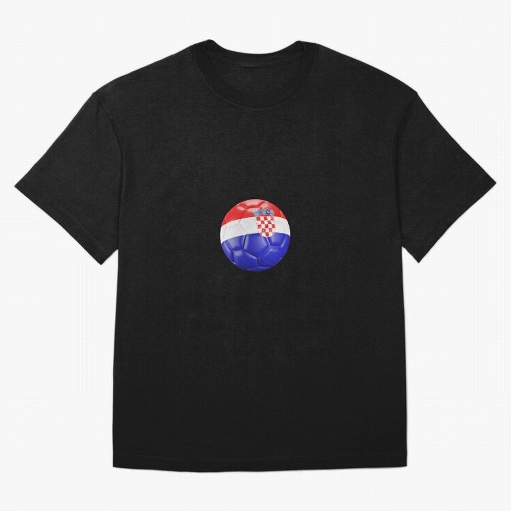 Croatia Ball Classic T-Shirt Stand Out with Spirit from FIFA World Cup 2026 for Fans of Cristiano Ronaldo, Haaland and CR7 and Portugal, Bringing Championship Spirit, Famous Goals, Roaring Crowds and International Football Unity; Perfect for Fans,