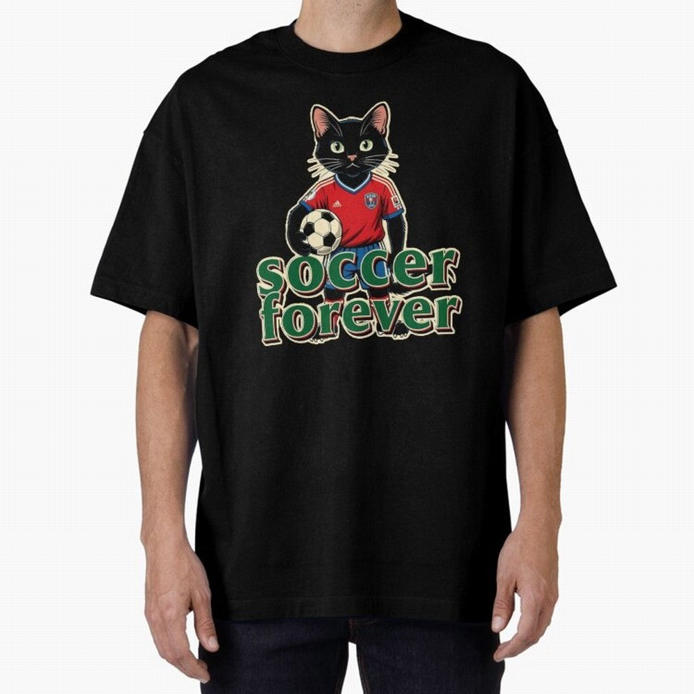 Soccer Forever Retro Cat Classic T-Shirt Enjoy FIFA World Cup 2026 for Fans of Neymar, Haaland and Cristiano Ronaldo and Brazil, Bringing Retro Football Energy, Iconic Rivalries, Trophy Chase Drama and Stadium Atmosphere; Perfect for People Who