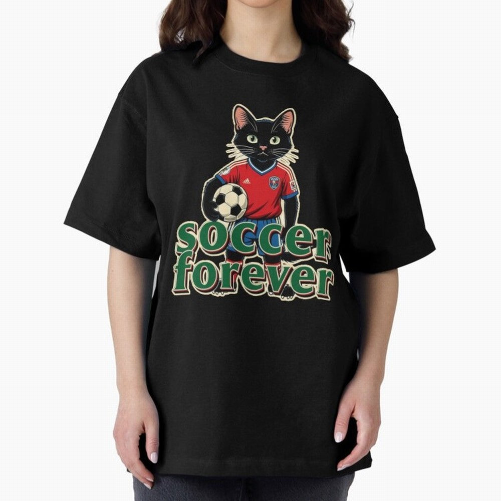 Soccer Forever Retro Cat Classic T-Shirt Enjoy FIFA World Cup 2026 for Fans of Neymar, Haaland and Cristiano Ronaldo and Brazil, Bringing Retro Football Energy, Iconic Rivalries, Trophy Chase Drama and Stadium Atmosphere; Perfect for People Who