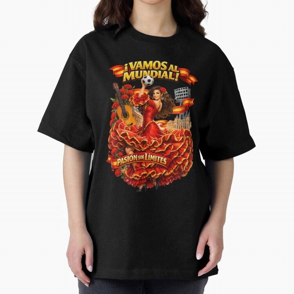 Spanish Flamenco Football Fan Shirt ¨C Unique World Cup 2026 Supporter Design Classic T-Shirt Refresh Match Day Hype around FIFA World Cup 2026 Group Stage, CR7 and Messi, Portugal, Vintage Soccer Flavor, Modern Football Stars, National Flags and