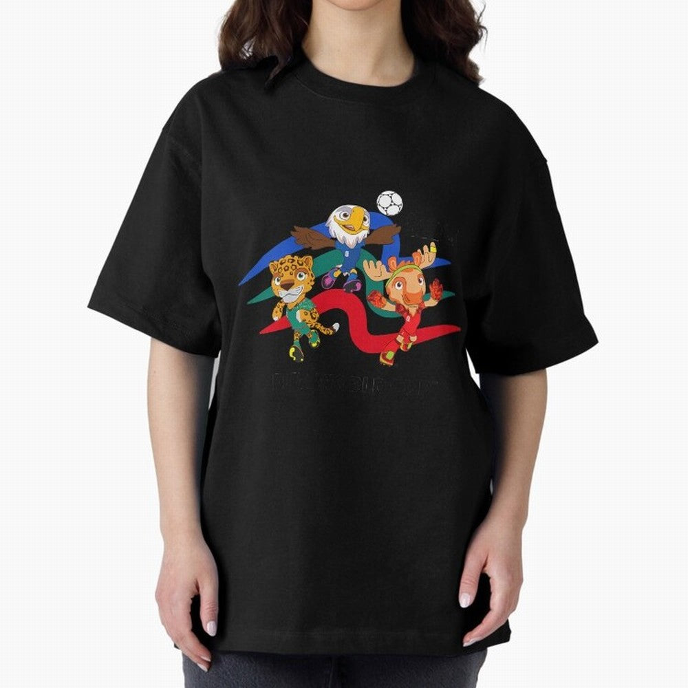 Kids World Cup26 Host Country Mascots Action Classic T-Shirt Embrace Match Day Hype around FIFA World Cup 2026, Messi, England and Germany, Fan Favorite Moments, National Team Passion, Big Match Drama and Soccer History; Built for Supporters