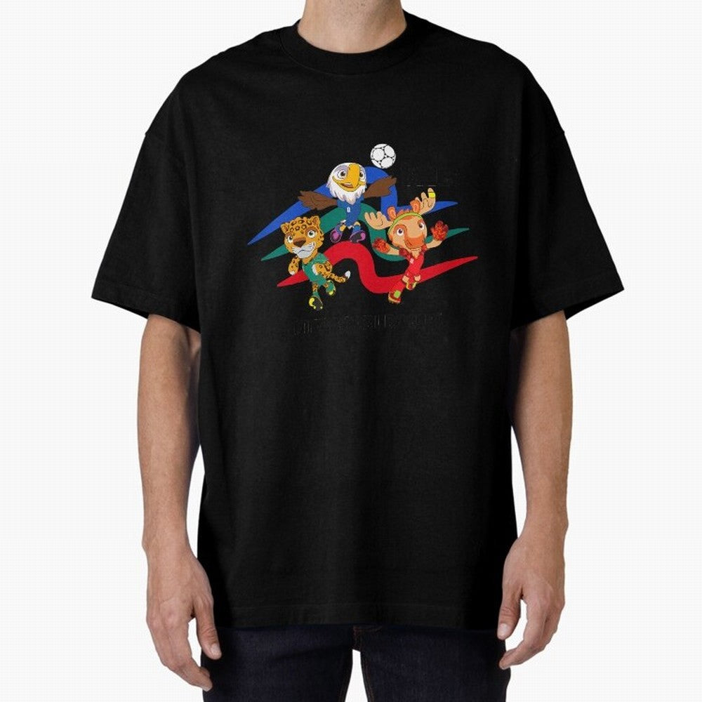 Kids World Cup26 Host Country Mascots Action Classic T-Shirt Embrace Match Day Hype around FIFA World Cup 2026, Messi, England and Germany, Fan Favorite Moments, National Team Passion, Big Match Drama and Soccer History; Built for Supporters