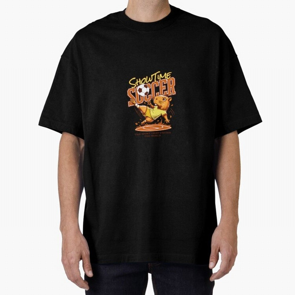Capybara Playing Soccer Football Yellow Vibes Classic T-Shirt Show Fan Pride Across Match Day Hype around FIFA World Cup 2026 Group Stage, Messi, Neymar and Mbappe, Argentina, France and Brazil, Worldwide Fan Energy, Dramatic Goals, Stadium Lights