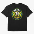 Elegant Brazil Football Emblem Classic T-Shirt Stand with the FIFA World Cup 2026 USA Canada Mexico Journey through Neymar Highlights, Portugal Pride, Stadium Memories, Football Loyalty, International Chants and Championship Tradition; Ideal for
