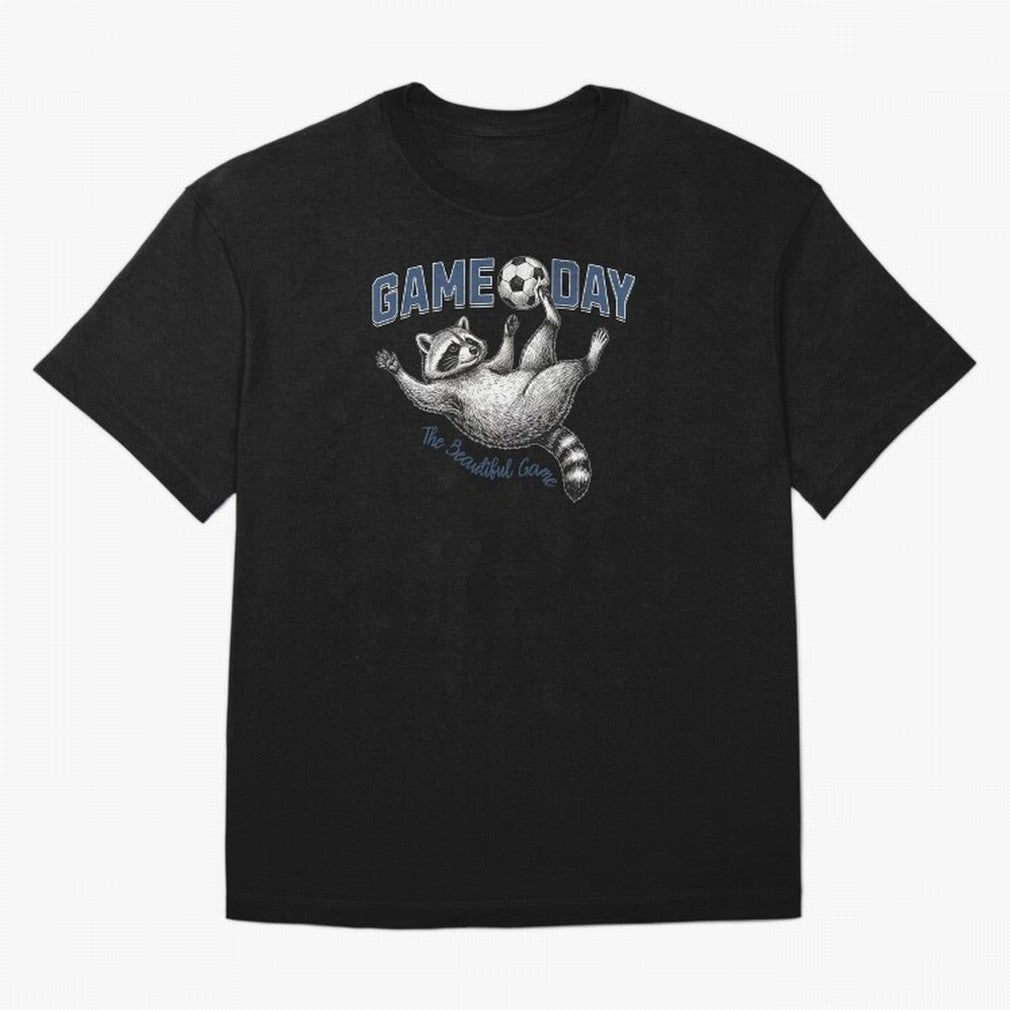 Raccoon Soccer Game Day The Beautiful Game Classic T-Shirt Discover FIFA World Cup 2026 USA Canada Mexico for Fans of Mbappe and Neymar and England and Germany, Bringing Soccer Culture, Superstar Moments, National Team Dreams and Competitive Fire;