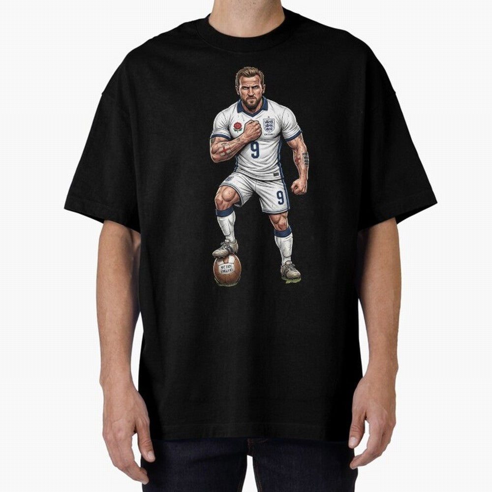 English Soccer Warrior Hyper-Realistic Poster Classic T-Shirt Bring Home the FIFA World Cup 2026 Group Stage Journey through Messi Highlights, Spain and Netherlands Pride, Match Day Excitement, Supporter Culture, Golden Goals and Global Football