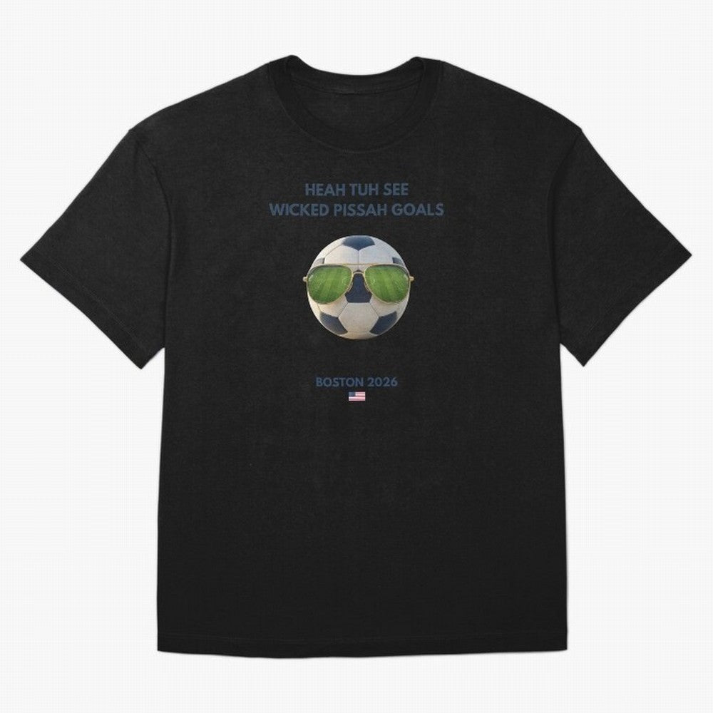 WC26 Hosting City: Boston | Fun and Smart Soccer Fan Gear Classic T-Shirt Show Love for Legendary Goals in FIFA World Cup 2026 Spirit, Filled with Germany, Neymar, Haaland and Cristiano Ronaldo, Goal Celebration Energy, Supporter Heritage, Football