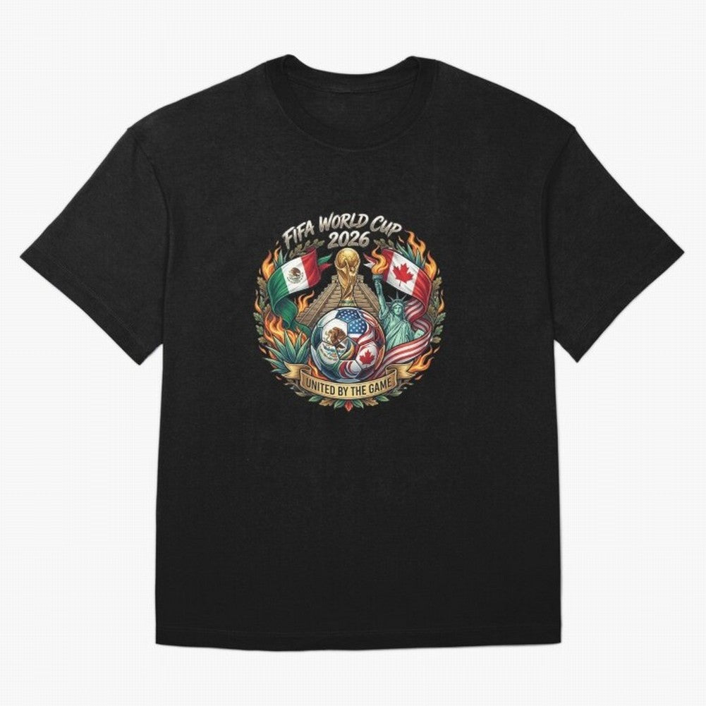 United By The Game 2026 Art Classic T-Shirt Celebrate Fan Culture around FIFA World Cup 2026 USA Canada Mexico Filled with Cristiano Ronaldo, Brazil, Portugal and Argentina Energy, Football Festival Excitement, Trophy Ambitions, Country Rivalries