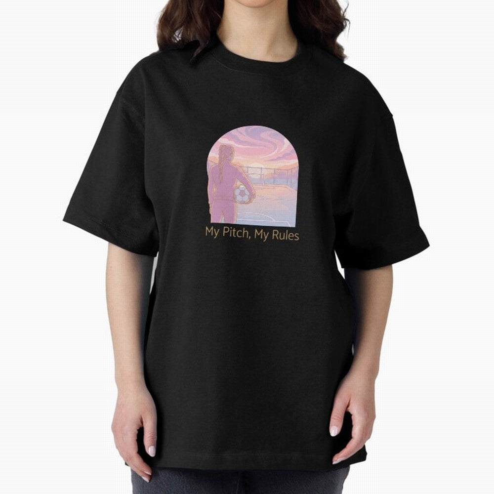 My Pitch My Rules Female Soccer Empowerment Classic T-Shirt Show Passion for the Stars of FIFA World Cup 2026 Group Stage for Fans of Mbappe and Argentina, France and Brazil, Bringing Global Supporter Spirit, Legendary Goals, National Colors and
