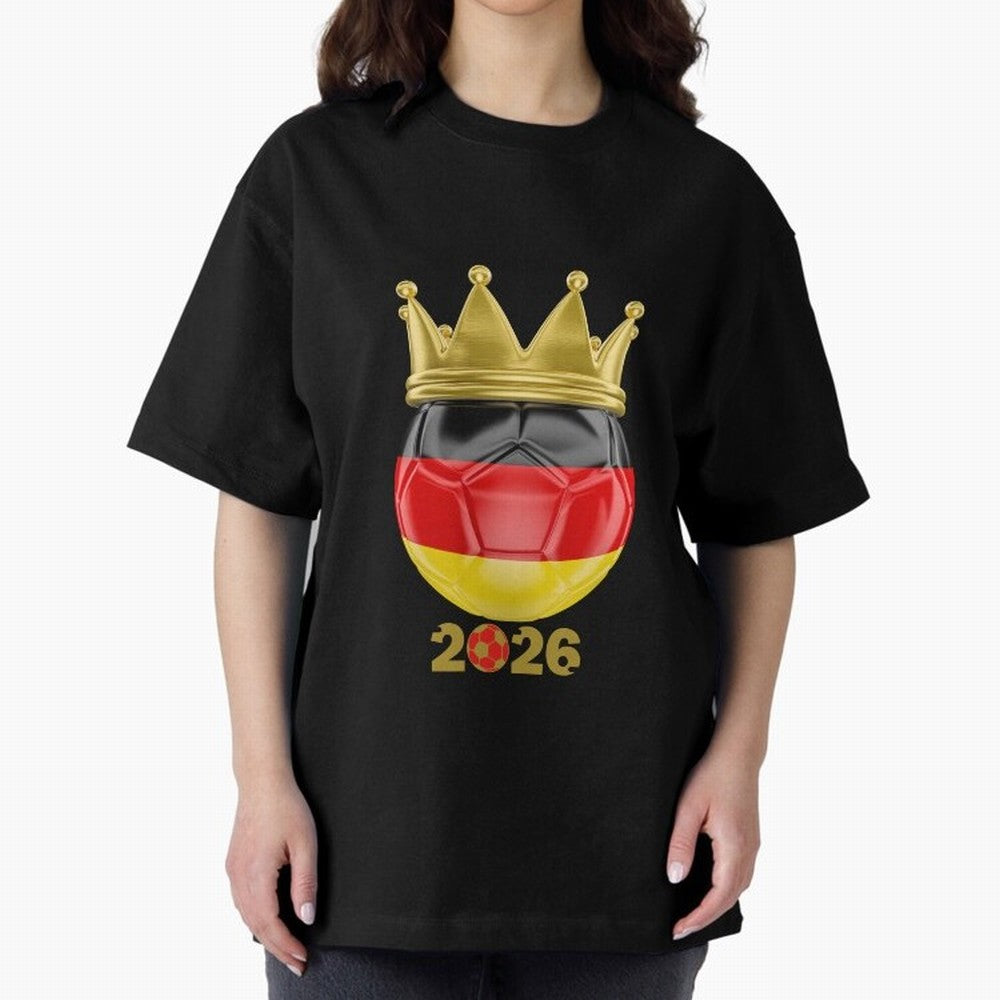 Germany Football Champion Crown 2026 Classic T-Shirt Bring a Champion Mindset to Match Day Hype around FIFA World Cup 2026 USA Canada Mexico, Mbappe, Argentina, France and Brazil, Fan Favorite Moments, National Team Passion, Big Match Drama and