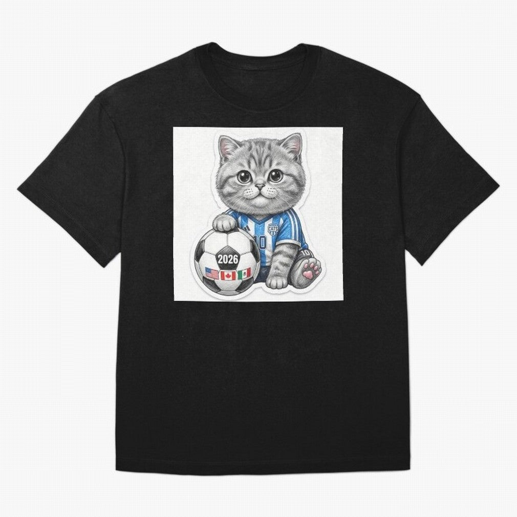 Cute Soccer Kitten #10 - FIFA 2026 World Cup Fan Art Classic T-Shirt Refresh FIFA World Cup 2026 USA Canada Mexico for Fans of CR7 and Brazil, Bringing Football Passion, Legendary Performances, Festival Vibes and Supporter Community; Created for