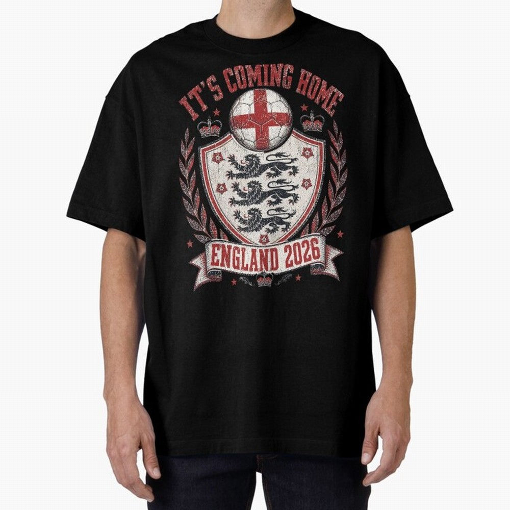 It's Coming Home England 2026 World Cup Soccer T-Shirt Classic T-Shirt Refresh FIFA World Cup 2026 Driven by Messi and Cristiano Ronaldo, Portugal Energy, Classic Soccer Heritage, Championship Pressure, Fan Loyalty and International Pride; Ideal