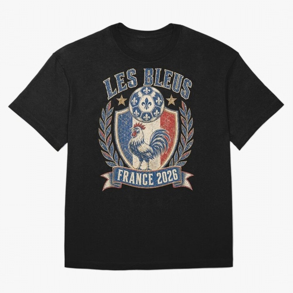 Les Bleus France 2026 World Cup Soccer T-Shirt Classic T-Shirt Bring Home FIFA World Cup 2026 Group Stage Centered on Neymar, Argentina Energy, Supporter Pride, Iconic Celebrations, Legendary Names and Global Match Day Energy; Made for Die Hard