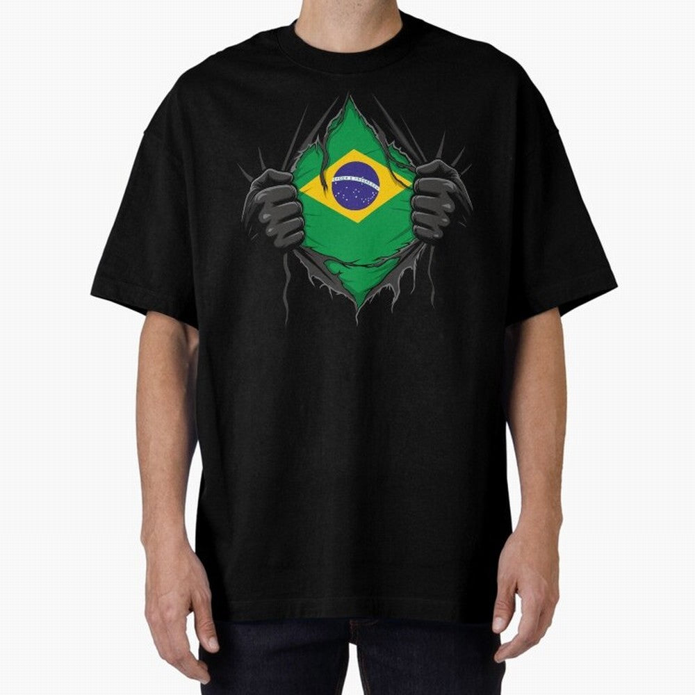 Brazil Flag - National Team Fans Classic T-Shirt Represent Fans Who Live for FIFA World Cup 2026 Centered on Mbappe, Brazil, Portugal and Argentina Energy, Retro Football Energy, Iconic Rivalries, Trophy Chase Drama and Stadium Atmosphere; Ideal
