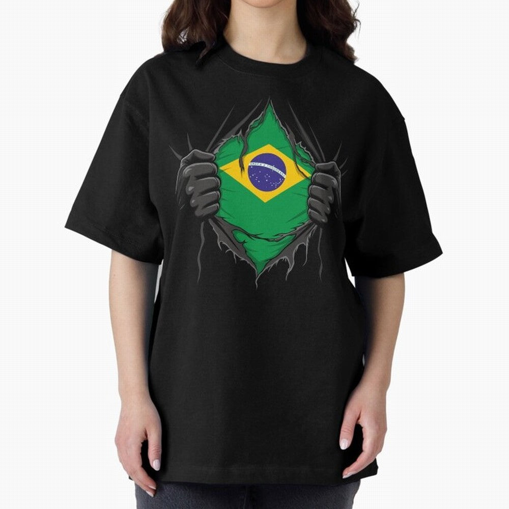 Brazil Flag - National Team Fans Classic T-Shirt Represent Fans Who Live for FIFA World Cup 2026 Centered on Mbappe, Brazil, Portugal and Argentina Energy, Retro Football Energy, Iconic Rivalries, Trophy Chase Drama and Stadium Atmosphere; Ideal