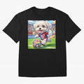 Cute Maltese Soccer Star - FIFA 2026 World Cup Edition Classic T-Shirt Represent Football Lovers during FIFA World Cup 2026 Group Stage for Fans of Mbappe and Neymar and Brazil, Bringing Vintage Soccer Flavor, Modern Football Stars, National Flags