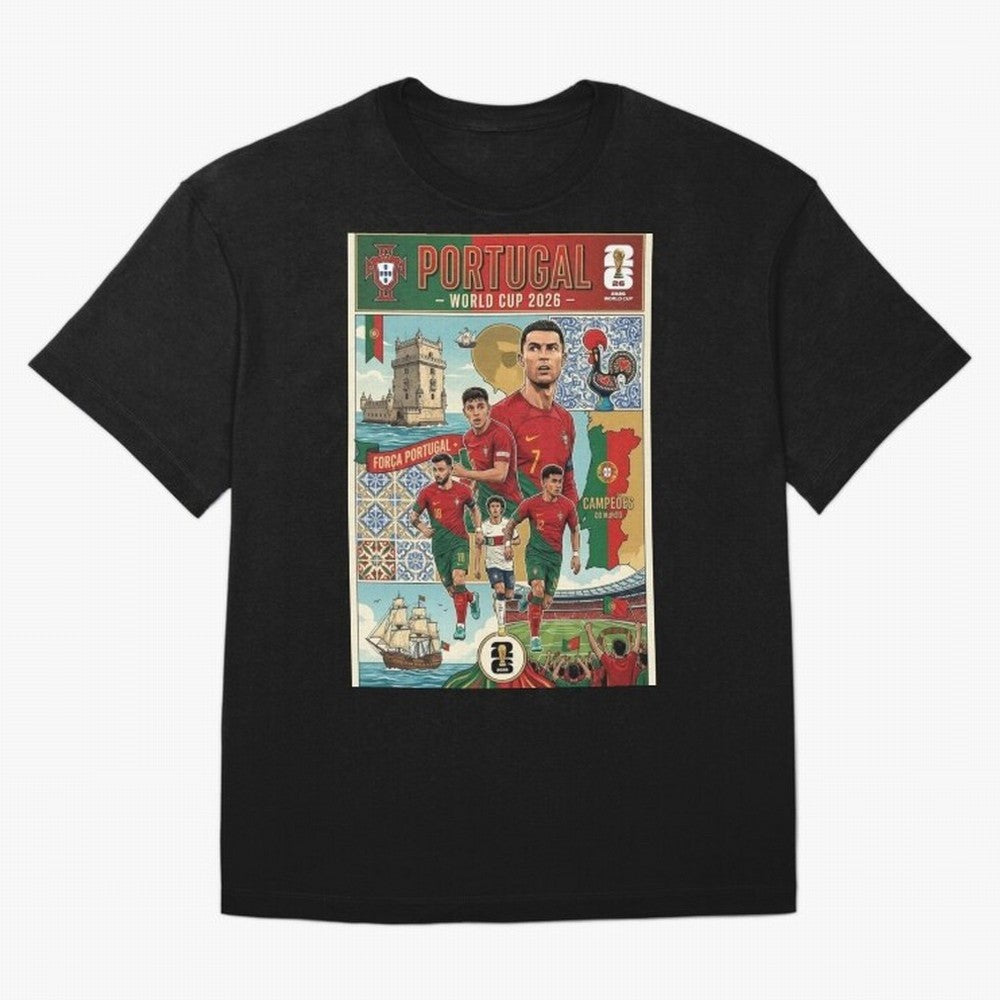 Portugal 2026 ¨C In Search of Glory Classic T-Shirt Treasure FIFA World Cup 2026 Group Stage Connected to Messi, CR7 and Mbappe, Germany Energy, Game Day Rituals, Football Legends, Country Pride and the Road to the Final; Perfect for People Who