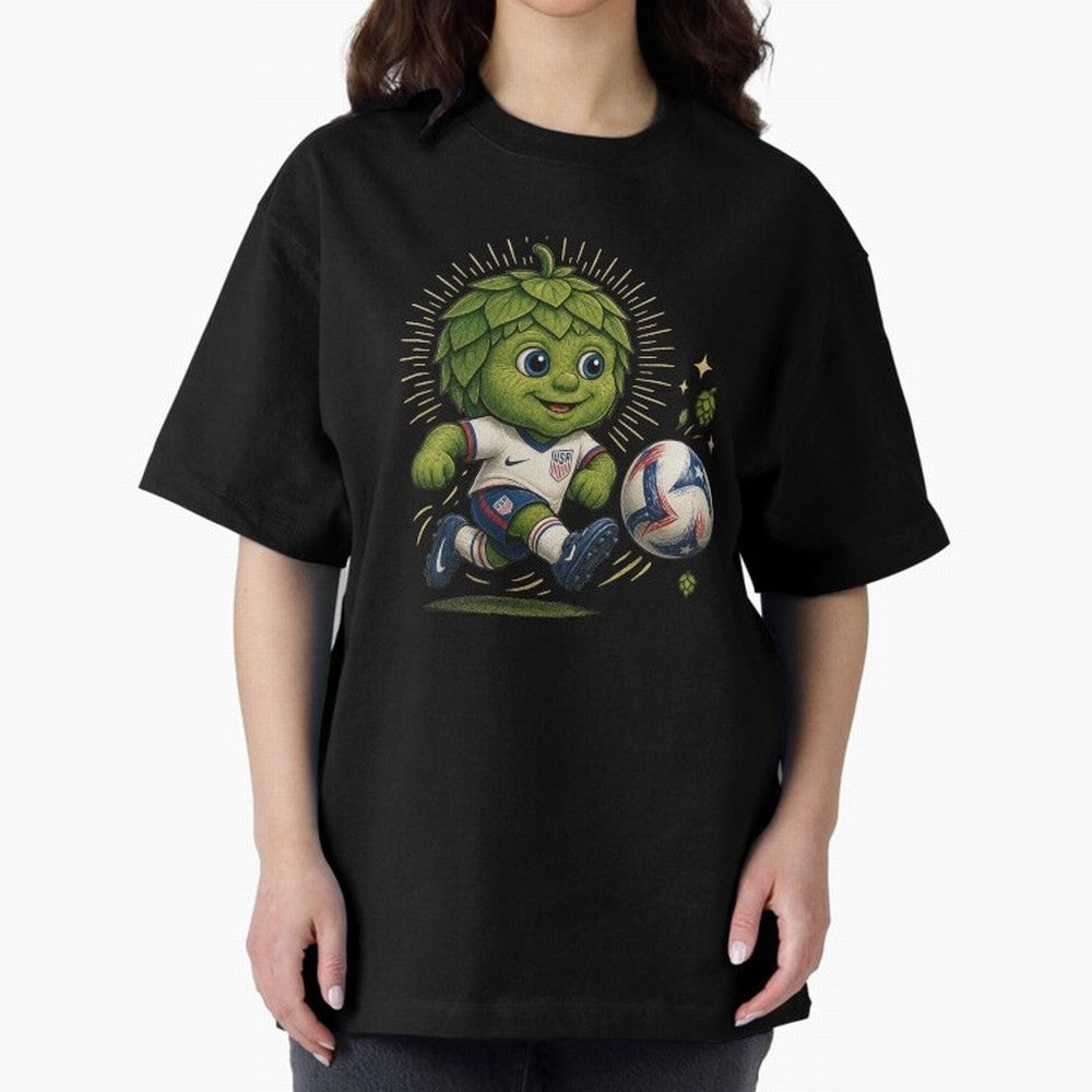 Craft Beer World Cup Mascot Classic T-Shirt Capture Stadium Memories from Global Football Passion for FIFA World Cup 2026, Capturing Messi and Cristiano Ronaldo, Argentina, Worldwide Fan Energy, Dramatic Goals, Stadium Lights and Championship