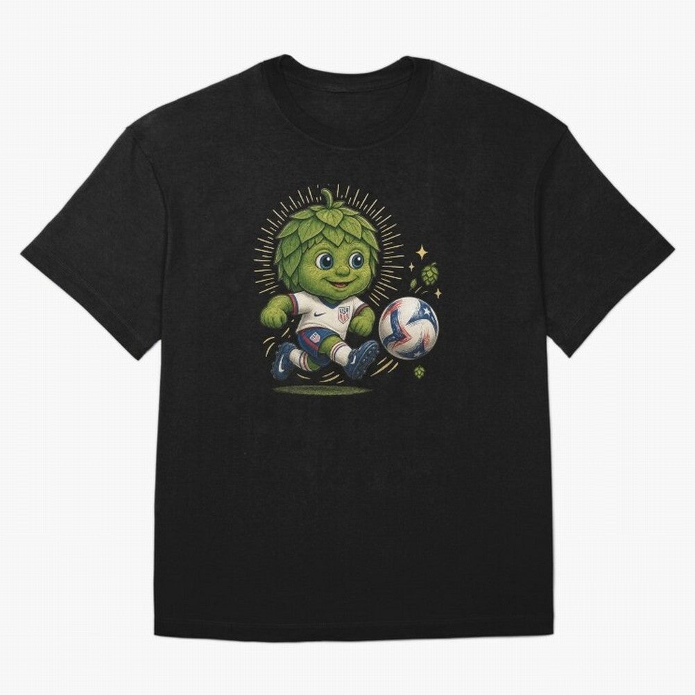Craft Beer World Cup Mascot Classic T-Shirt Capture Stadium Memories from Global Football Passion for FIFA World Cup 2026, Capturing Messi and Cristiano Ronaldo, Argentina, Worldwide Fan Energy, Dramatic Goals, Stadium Lights and Championship