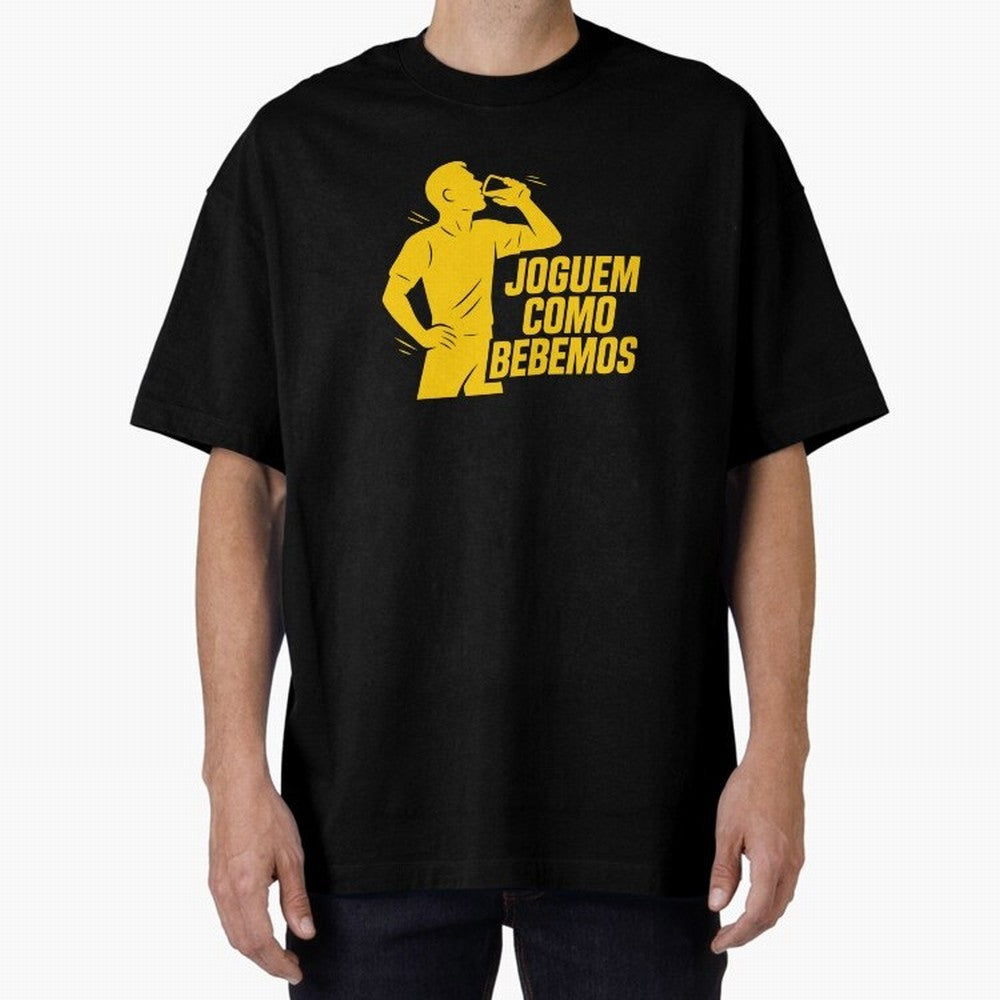 Joguem Como Bebemos Classic T-Shirt Support FIFA World Cup 2026 USA Canada Mexico for Fans of Messi, Neymar and Mbappe and France and Portugal, Bringing Sports Nostalgia, International Competition, Famous Players and Unforgettable Victories;