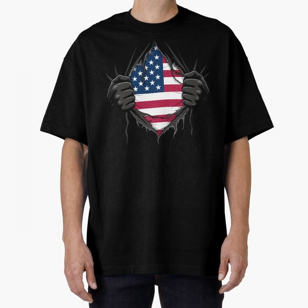USA Flag - National Team Fans Classic T-Shirt Celebrate Classic Football Spirit in Global Football Passion for FIFA World Cup 2026 Group Stage, Highlighting Messi, Neymar and Mbappe, Argentina, Vintage Soccer Flavor, Modern Football Stars, National
