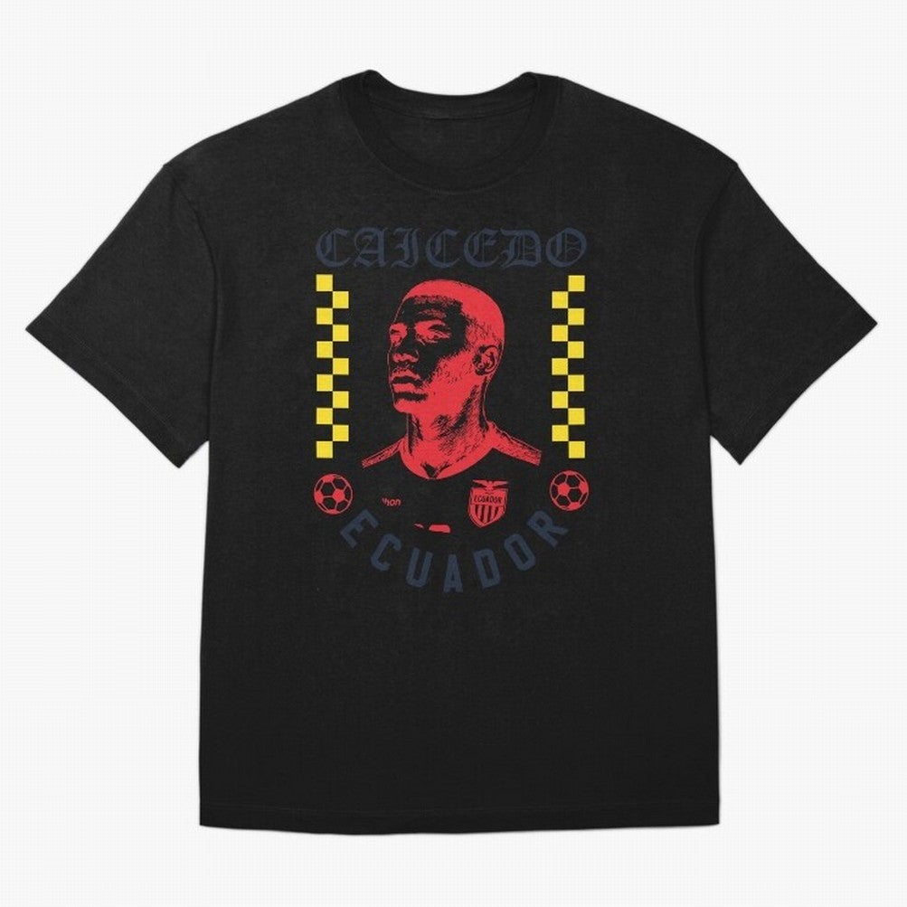 Caicedo Ecuador Soccer Star Retro Football Fan Design Classic T-Shirt Build FIFA World Cup 2026 Group Stage Inspired by Messi, Neymar and Mbappe, Netherlands Energy, Vintage Soccer Flavor, Modern Football Stars, National Flags and Final Night