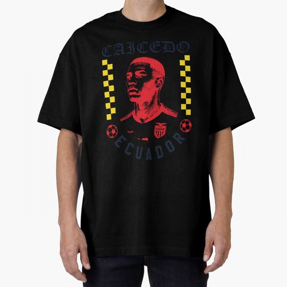 Caicedo Ecuador Soccer Star Retro Football Fan Design Classic T-Shirt Build FIFA World Cup 2026 Group Stage Inspired by Messi, Neymar and Mbappe, Netherlands Energy, Vintage Soccer Flavor, Modern Football Stars, National Flags and Final Night