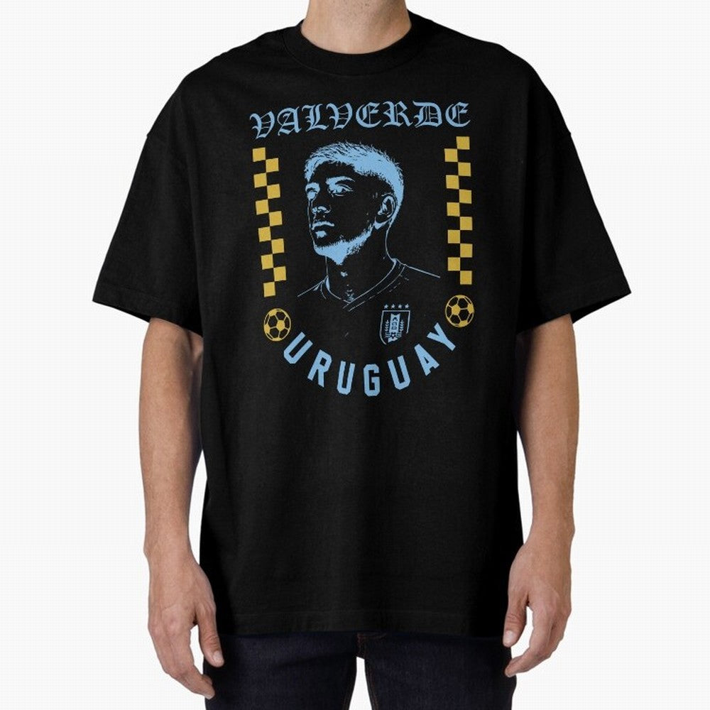Valverde Uruguay Soccer Star Retro Football Fan Design Classic T-Shirt Get Ready for the FIFA World Cup 2026 USA Canada Mexico Journey through Cristiano Ronaldo, Haaland and CR7 Highlights, Spain Pride, Classic Soccer Heritage, Championship