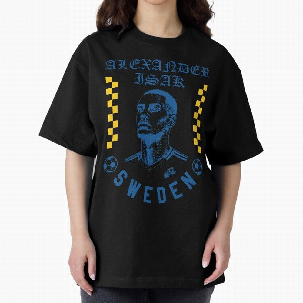 Alexander Isak Sweden Soccer Star Retro Football Fan Design Classic T-Shirt Embrace Global Football Passion for FIFA World Cup 2026 Group Stage, Featuring Cristiano Ronaldo, Argentina, Worldwide Fan Energy, Dramatic Goals, Stadium Lights and