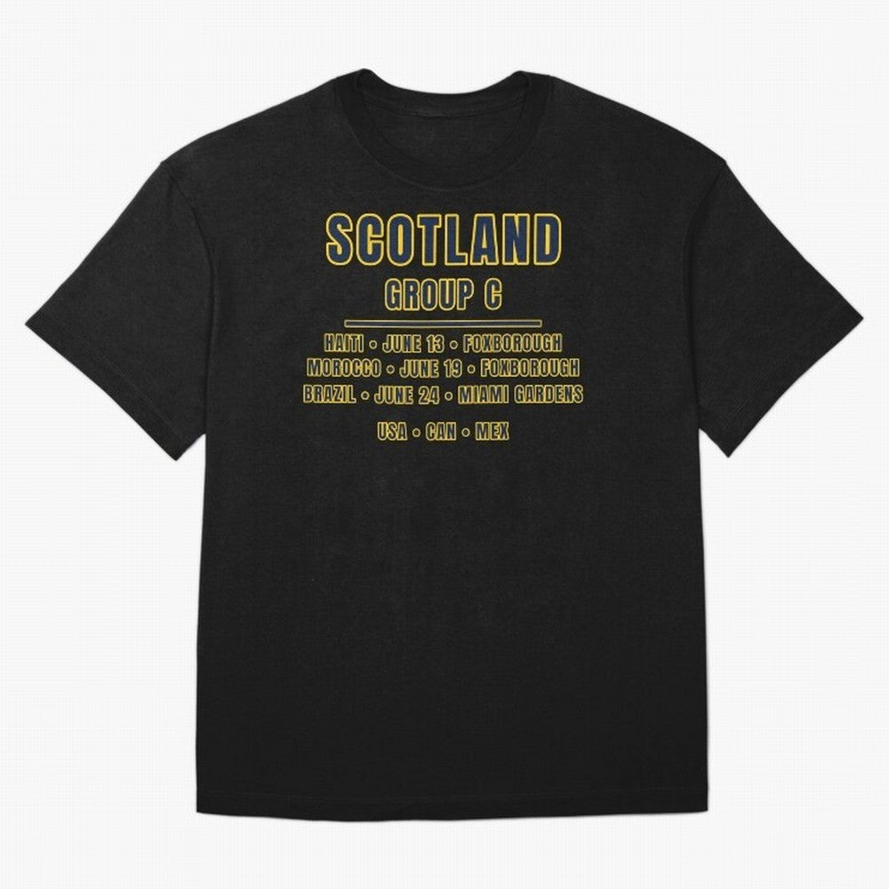 Scotland World Cup 2026 Fixtures T-Shirt ¨C Group C Football Shirt Classic T-Shirt Build FIFA World Cup 2026 USA Canada Mexico for Fans of Haaland and Mbappe and England, France and Netherlands, Bringing Football History, Final Match Energy, Crowd