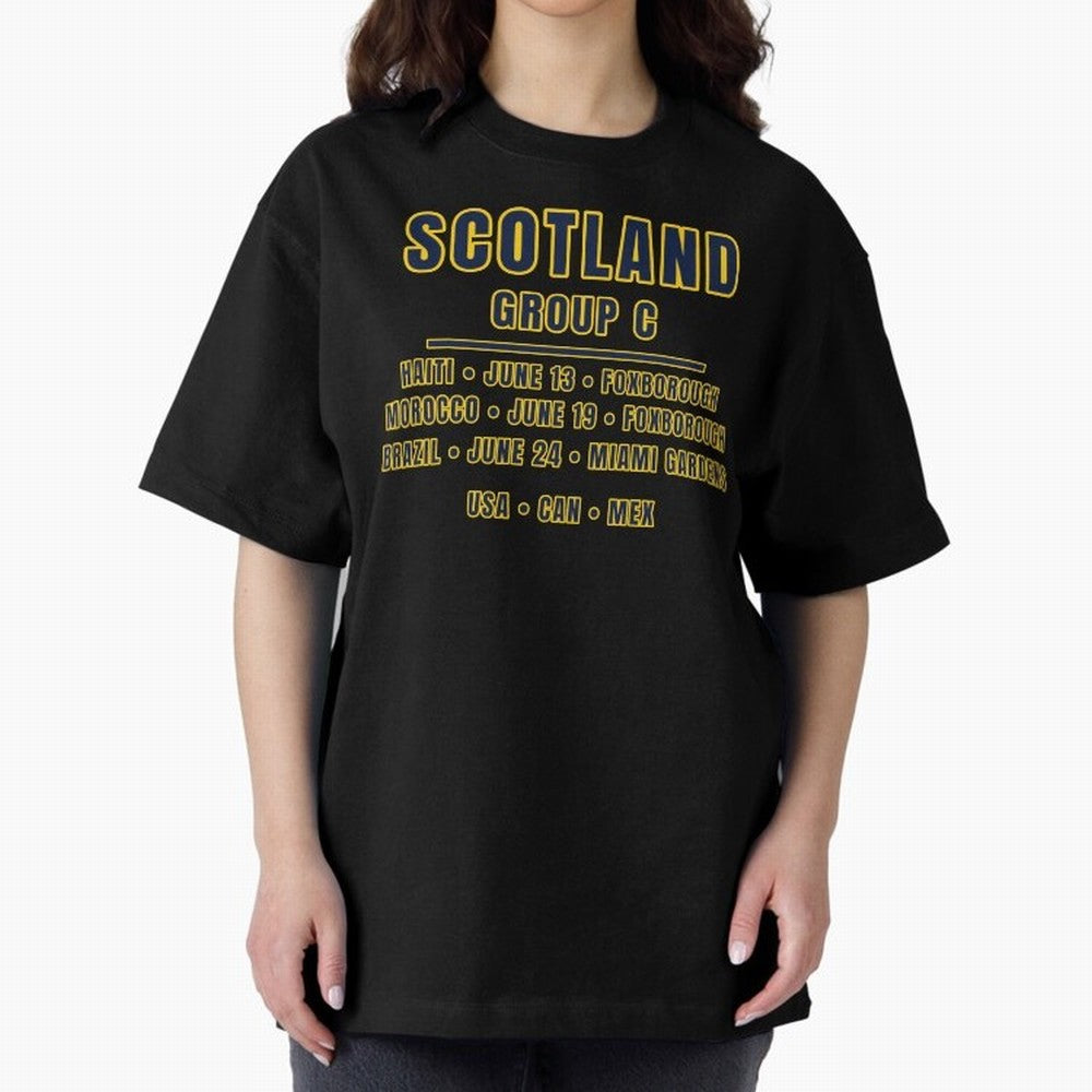 Scotland World Cup 2026 Fixtures T-Shirt ¨C Group C Football Shirt Classic T-Shirt Build FIFA World Cup 2026 USA Canada Mexico for Fans of Haaland and Mbappe and England, France and Netherlands, Bringing Football History, Final Match Energy, Crowd