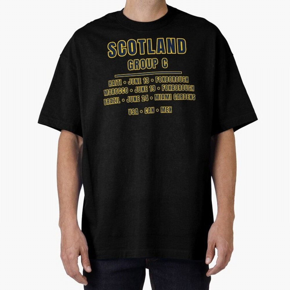 Scotland World Cup 2026 Fixtures T-Shirt ¨C Group C Football Shirt Classic T-Shirt Build FIFA World Cup 2026 USA Canada Mexico for Fans of Haaland and Mbappe and England, France and Netherlands, Bringing Football History, Final Match Energy, Crowd