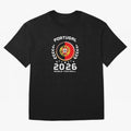 Portugal 2026 World Football Soccer Fan Design T-Shirt_87038236 Classic T-Shirt Celebrate National Team Dreams in FIFA World Cup 2026 Group Stage Inspired by Cristiano Ronaldo, Haaland and CR7, France Energy, Vintage Soccer Flavor, Modern Football