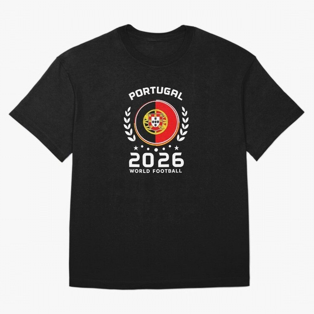 Portugal 2026 World Football Soccer Fan Design T-Shirt_87038236 Classic T-Shirt Celebrate National Team Dreams in FIFA World Cup 2026 Group Stage Inspired by Cristiano Ronaldo, Haaland and CR7, France Energy, Vintage Soccer Flavor, Modern Football