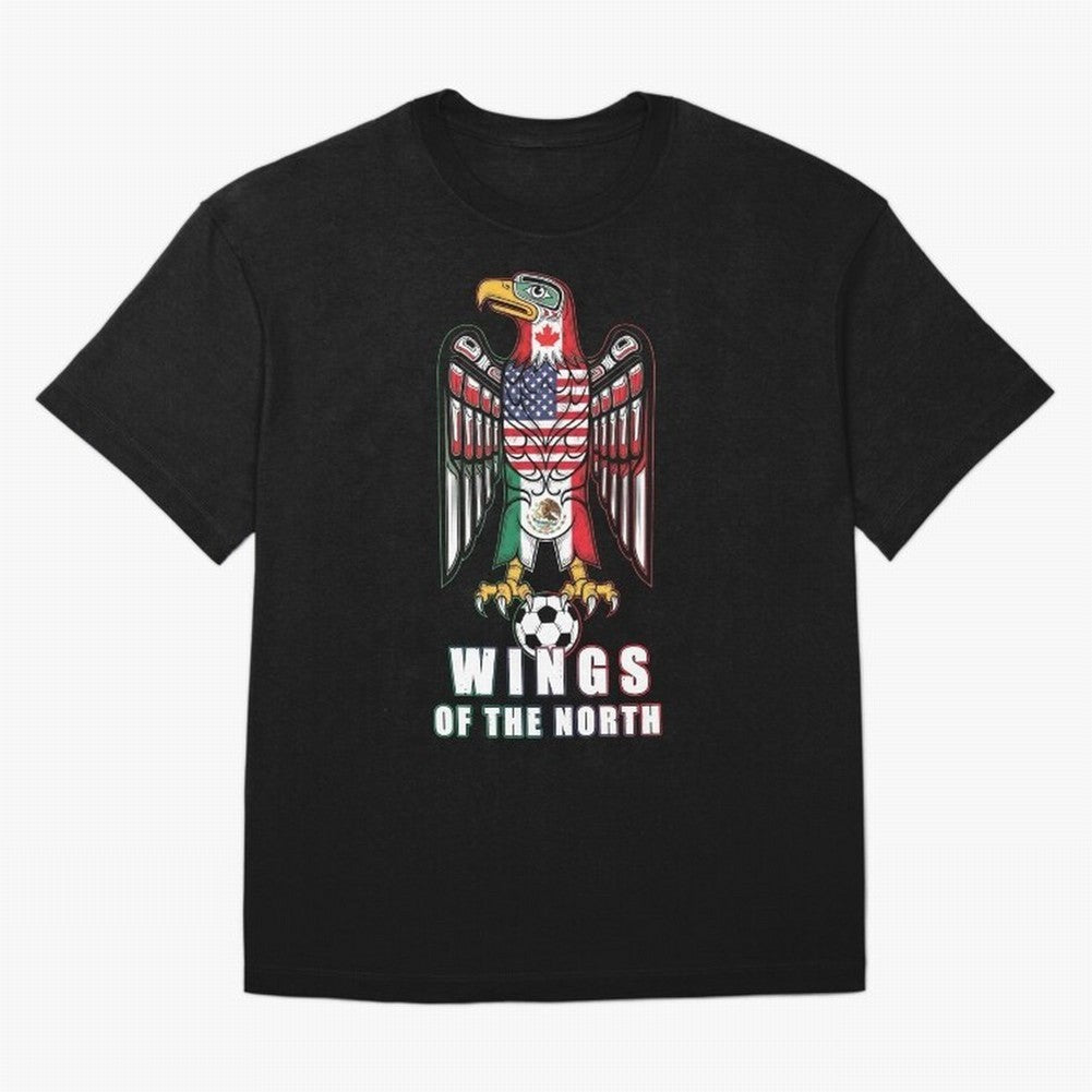 Eagle of the Americas - United Wings 2026 Classic T-Shirt Celebrate the Road through Match Day Hype around FIFA World Cup 2026 Group Stage, Cristiano Ronaldo, France and Portugal, Worldwide Fan Energy, Dramatic Goals, Stadium Lights and