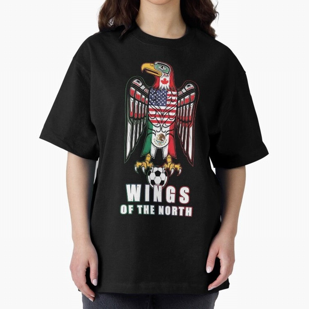 Eagle of the Americas - United Wings 2026 Classic T-Shirt Celebrate the Road through Match Day Hype around FIFA World Cup 2026 Group Stage, Cristiano Ronaldo, France and Portugal, Worldwide Fan Energy, Dramatic Goals, Stadium Lights and