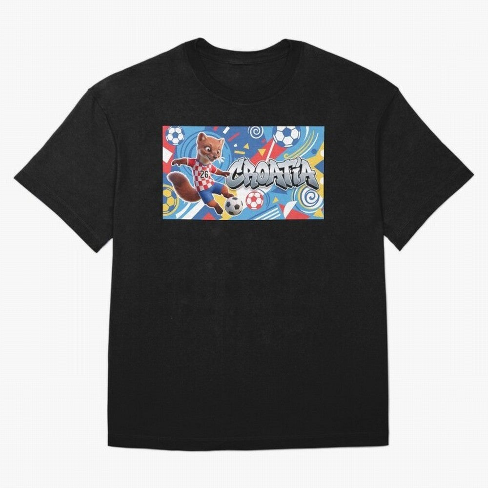 World Cup 2026 Croatia Soccer Team Fan Art Classic T-Shirt Show Match Day Excitement for the FIFA World Cup 2026 USA Canada Mexico Journey through Neymar Highlights, Portugal Pride, Sports Nostalgia, International Competition, Famous Players and